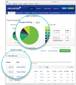 Quick Invest example page