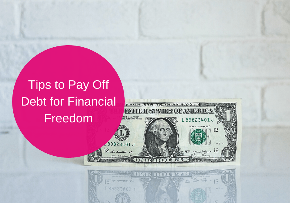 header image for article with tips to pay off debt