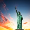 The Statue of Liberty representing the history of the battle against financial discrimination