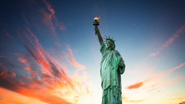 The Statue of Liberty representing the history of the battle against financial discrimination