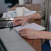 Budgeting at a desk