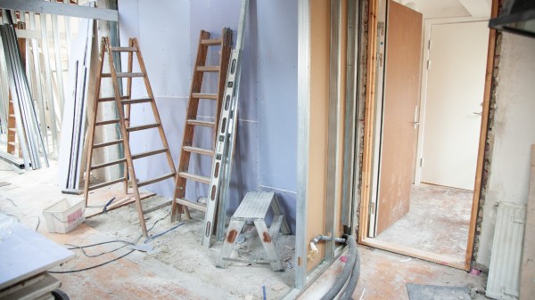A home getting renovated