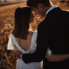 Couple facing each other
